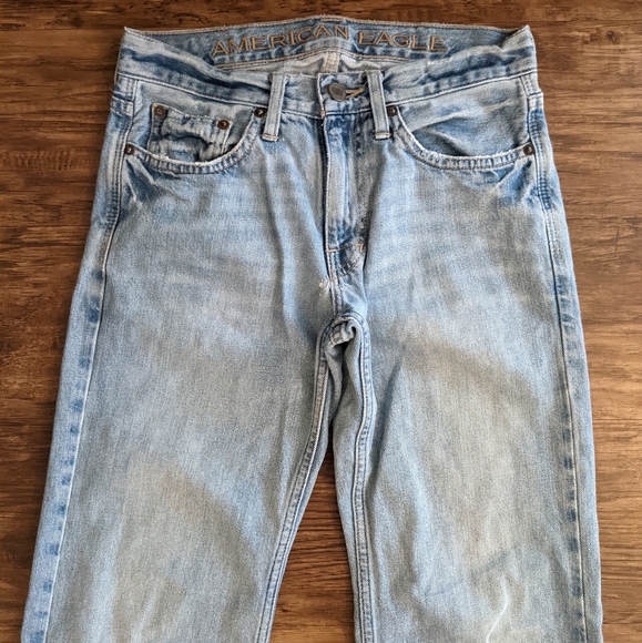 American Eagle Outfitters low rise straight leg jeans Size 26/28 - Picture 2 of 10